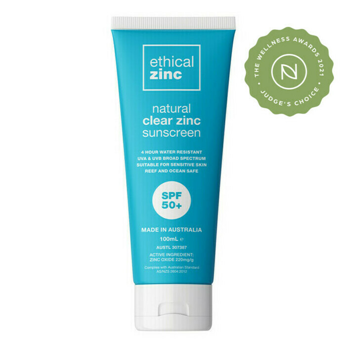 Clear zinc sunscreen SPF50+